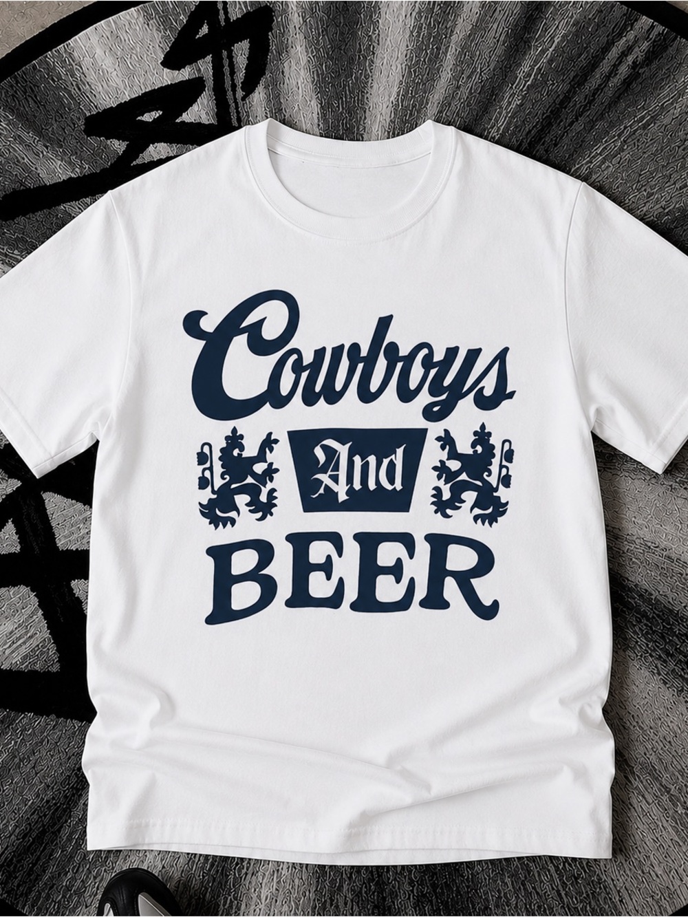 Cowboys And Beer Shirt, Western Graphic Tee - Country Unisex